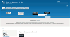 Desktop Screenshot of dev.laquadrature.net