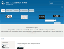 Tablet Screenshot of dev.laquadrature.net